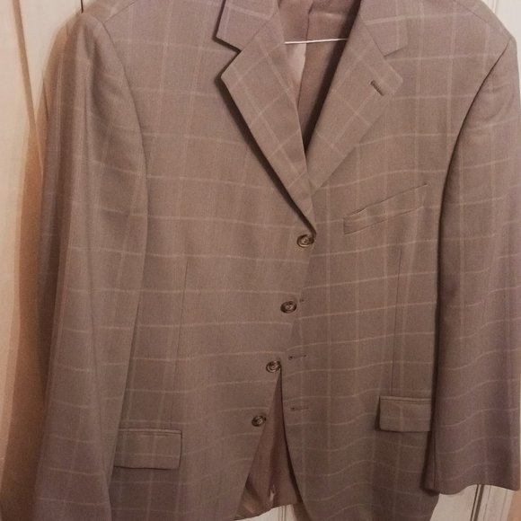 Earvin Magic Johnson Signature Men's Tan Blazer - Picture 4 of 12